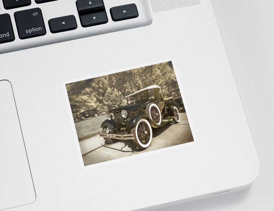 Cars Sticker featuring the photograph Whitewalls #1 by John Anderson