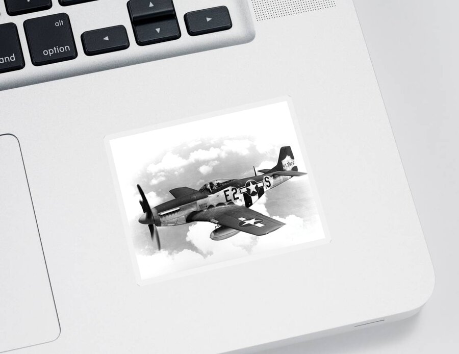 Science Sticker featuring the photograph Wwii, North American P-51 Mustang, 1940s #1 by Science Source