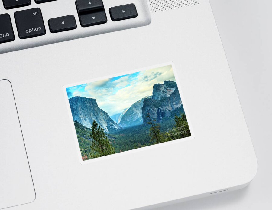 Yosemite Sticker featuring the photograph Yosemite Valley #1 by Ben Graham