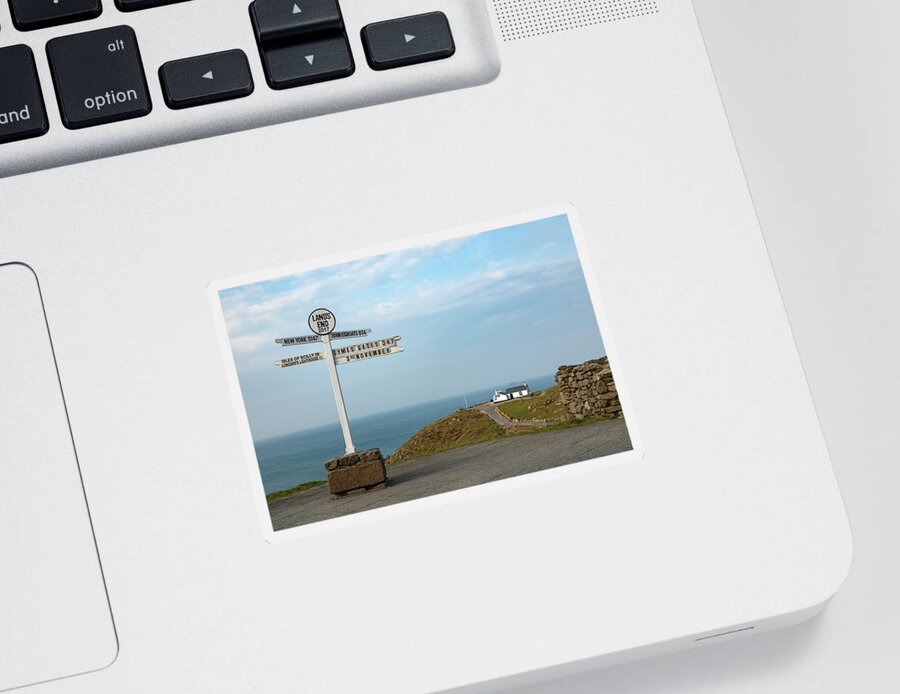 Land's End Sticker featuring the photograph Land's End - England #11 by Joana Kruse