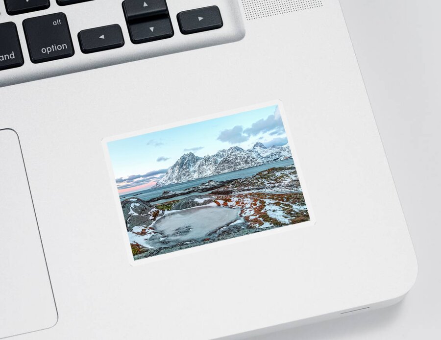 Sund Sticker featuring the photograph Sund, Lofoten - Norway #15 by Joana Kruse