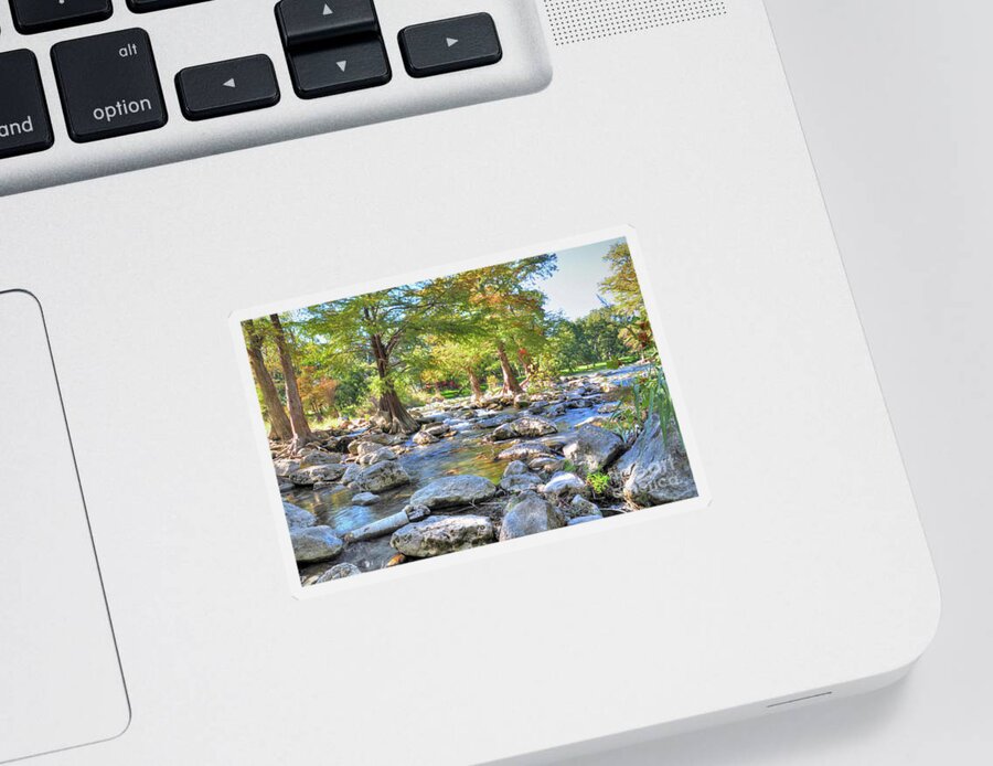 Rocks Sticker featuring the photograph Guadalupe River #9 by Savannah Gibbs