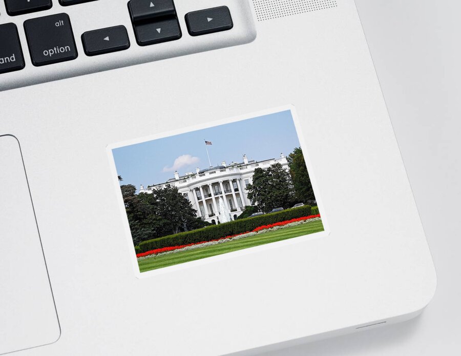 Darin Volpe Architecture Sticker featuring the photograph 1600 Pennsylvania Avenue - The White House, Washington D.C. by Darin Volpe