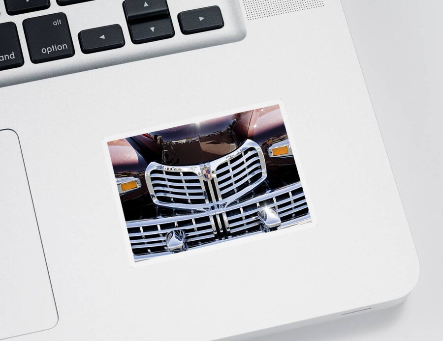 Lincoln Sticker featuring the photograph 1947 Lincoln Continental X100 by Rich Franco