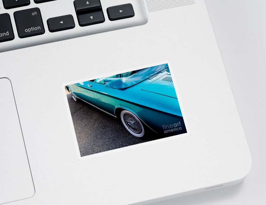 Classic Car Sticker featuring the photograph 1964 Chevrolet Corvair Side View by M G Whittingham