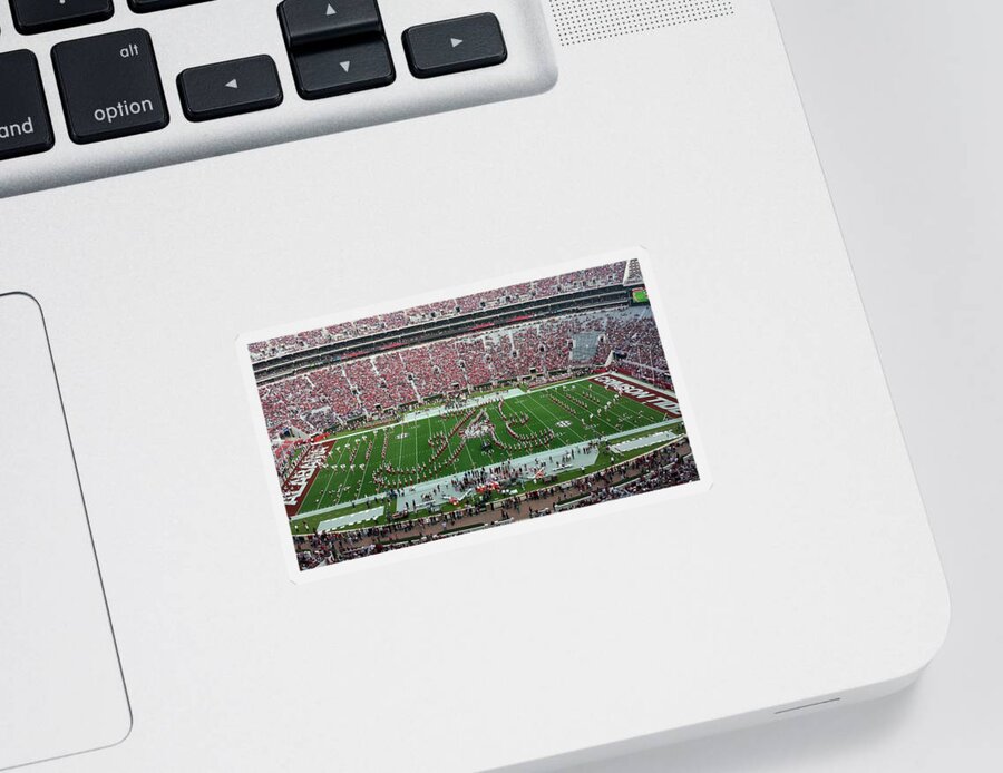 Gameday Sticker featuring the photograph Bama A Panorama by Kenny Glover