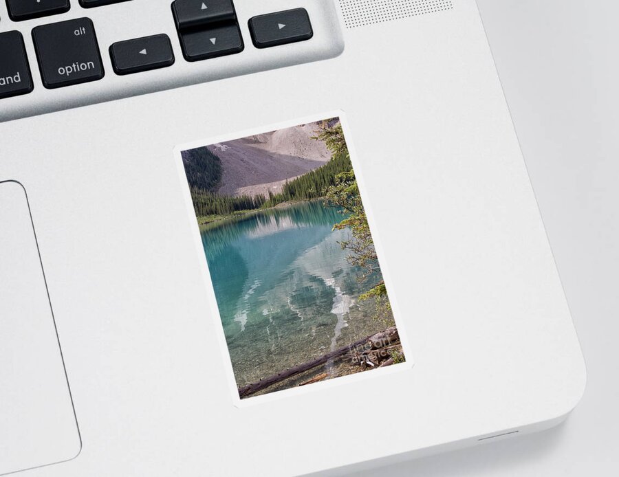 Jasper Sticker featuring the photograph Beautiful Lake Moraine in Banff by Patricia Hofmeester