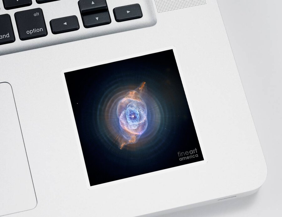 Science Sticker featuring the photograph Cat's Eye Nebula #3 by Nasa