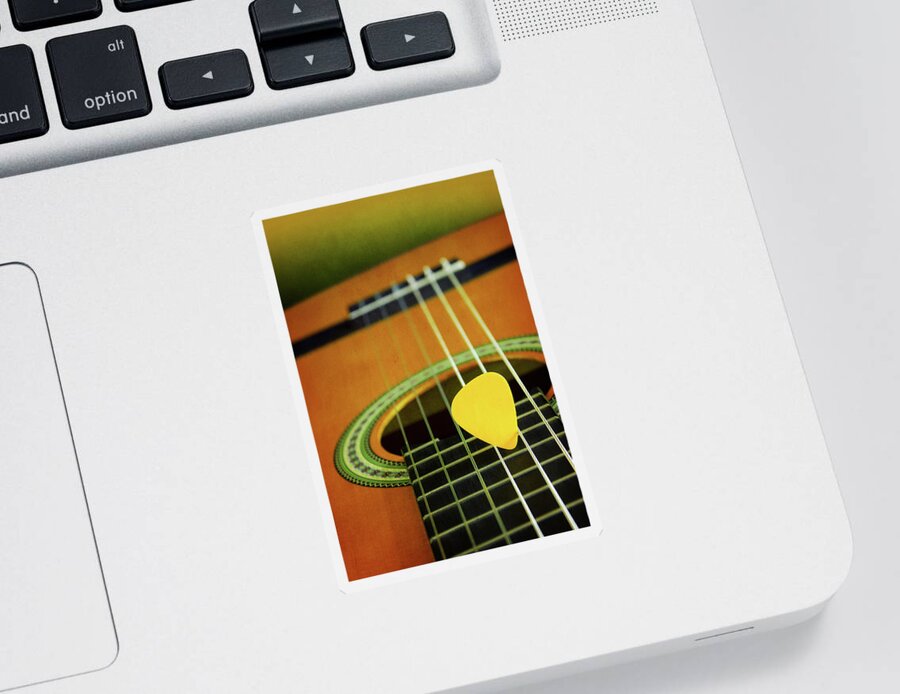 Acoustic Sticker featuring the photograph Classic Guitar #2 by Carlos Caetano