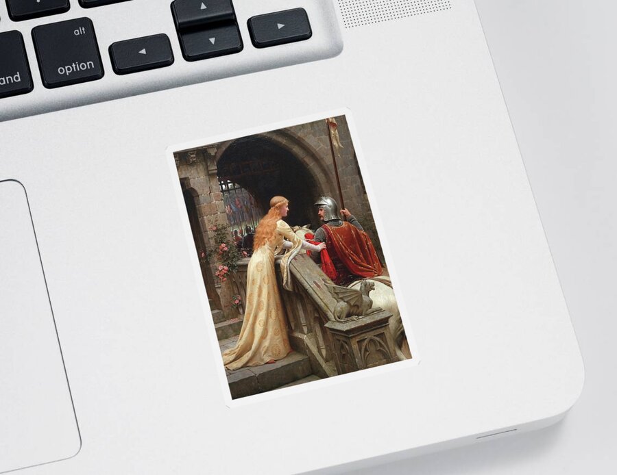 God Speed Sticker featuring the painting God Speed by Edmund Blair Leighton
