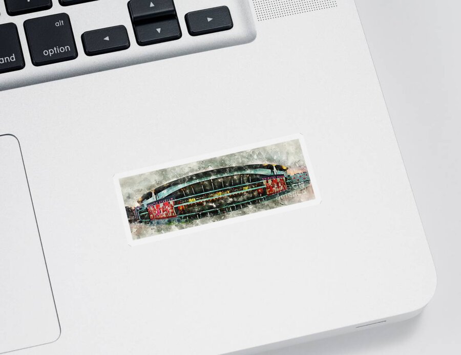 The Emirates Stadium Sticker featuring the digital art The Emirates Stadium by Airpower Art
