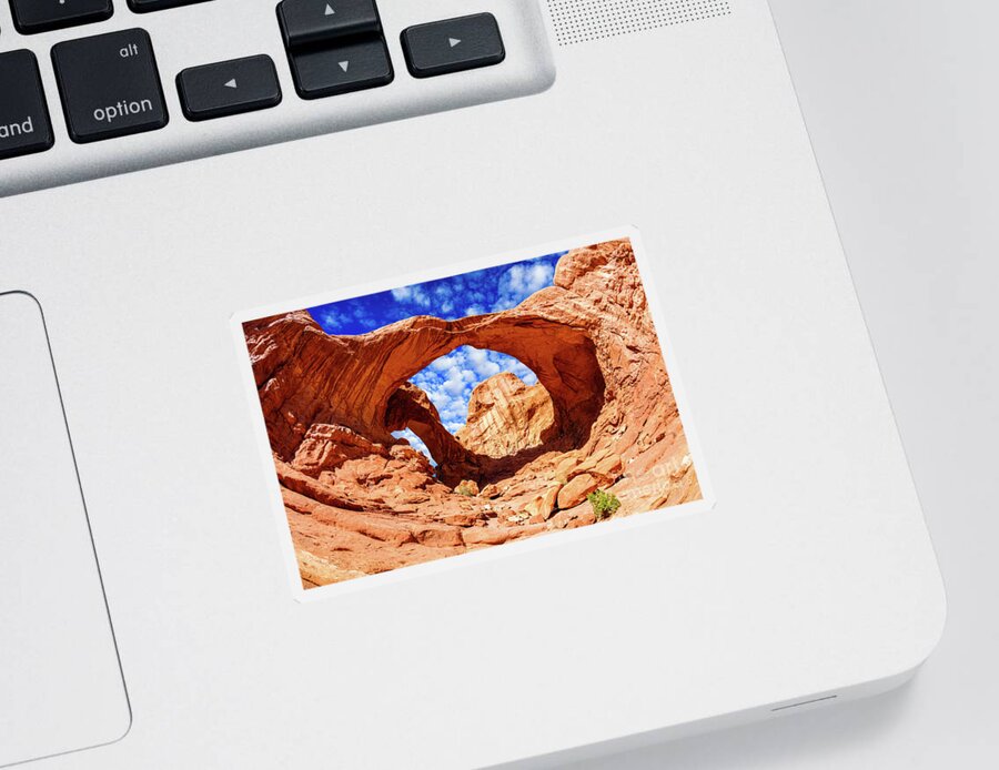 Arches National Park Sticker featuring the photograph Arches National Park by Raul Rodriguez