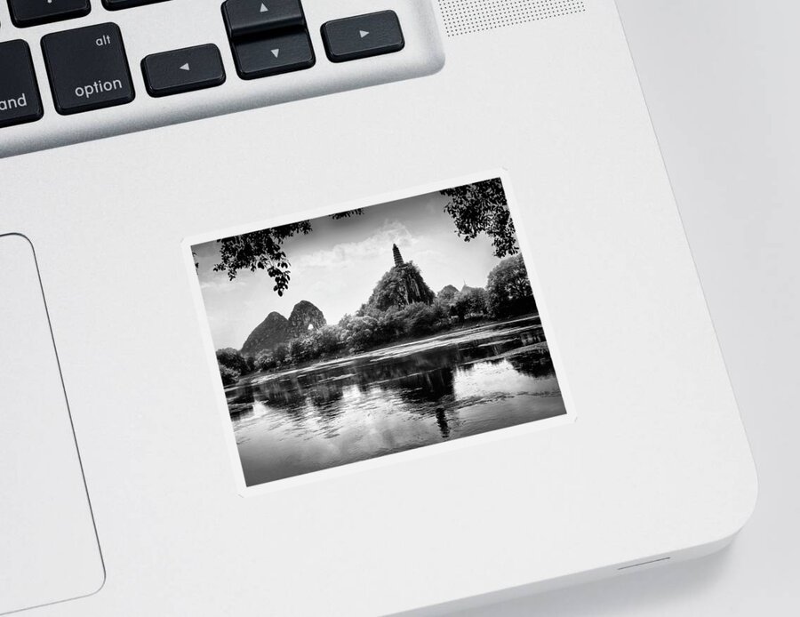 Beautiful Sticker featuring the photograph China Guilin landscape scenery photography #3 by Artto Pan
