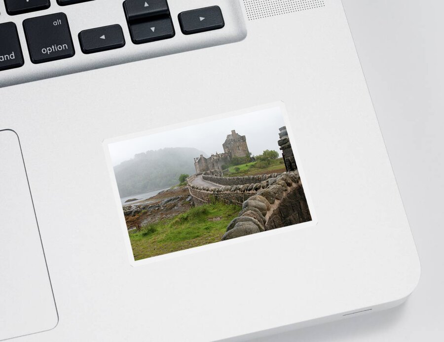 Landscape Sticker featuring the photograph Eilean Donan Castle by Michalakis Ppalis