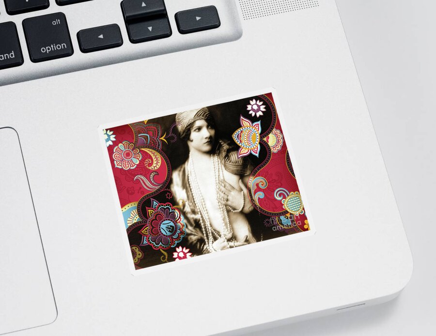 Nostalgic Seduction Sticker featuring the photograph Nostalgic Seduction Goddess #51 by Chris Andruskiewicz