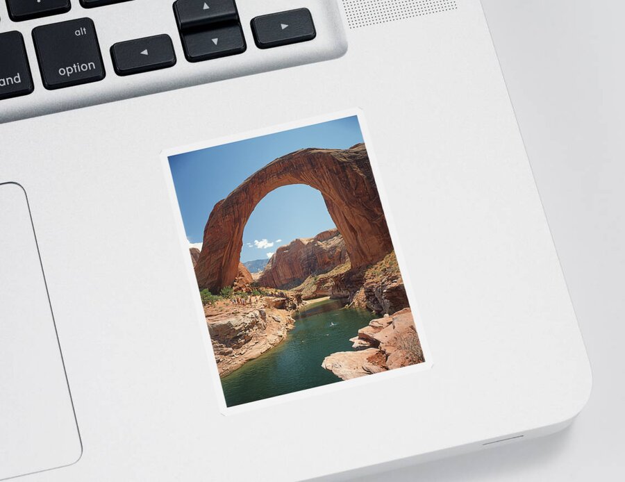 Lake Powell Sticker featuring the photograph 312808 Rainbow Bridge National Monument 3 by Ed Cooper Photography