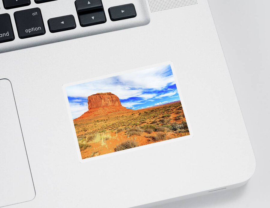Merrick Butte Sticker featuring the photograph Monument Valley Utah #4 by Raul Rodriguez