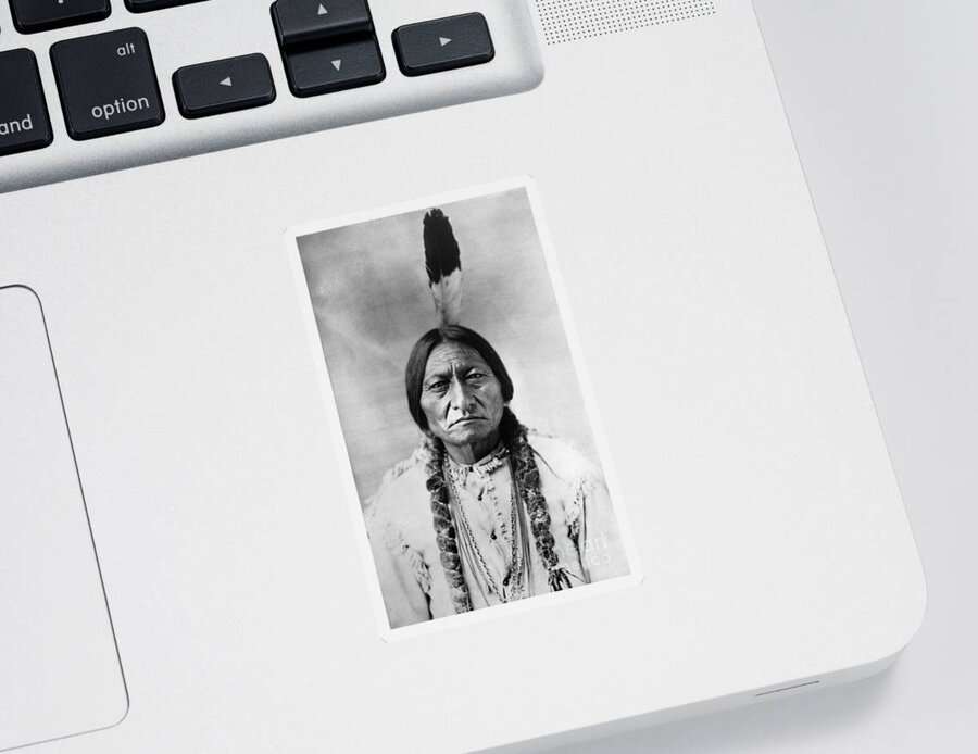 19th Century Sticker featuring the photograph Sitting Bull 1834-1890 #3 by Granger