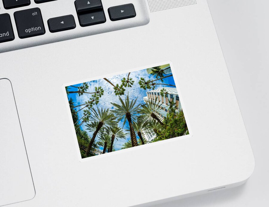 Architecture Sticker featuring the photograph Miami Beach by Raul Rodriguez