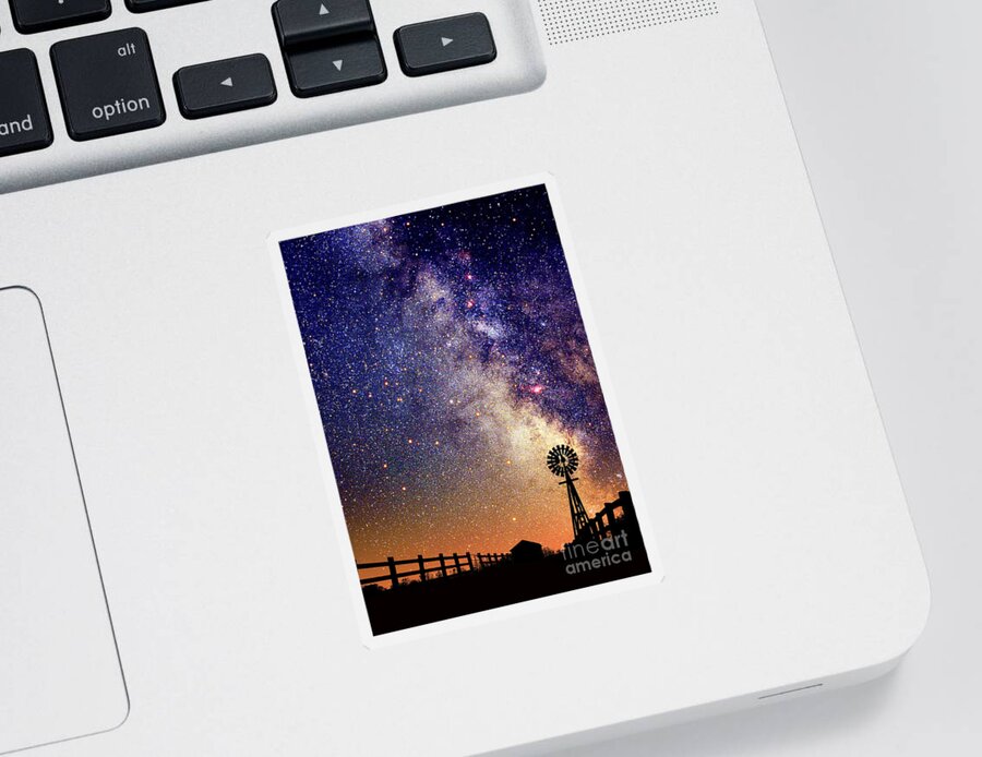 Astronomy Sticker featuring the photograph Night Sky #5 by Larry Landolfi