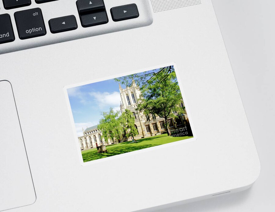 Abbey Sticker featuring the photograph St Edmundsbury Cathedral #5 by Tom Gowanlock