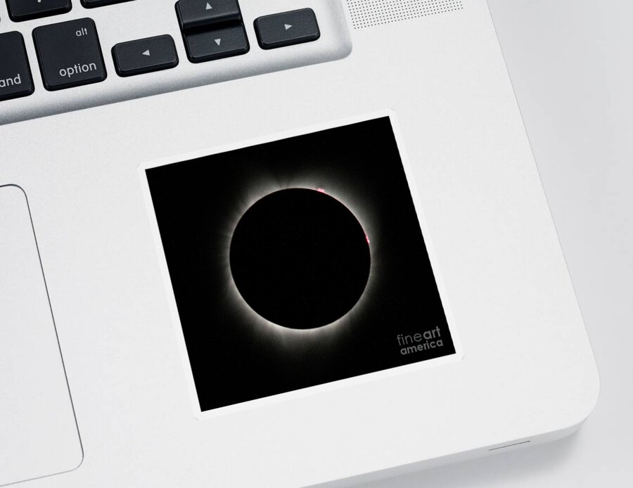 Sun Sticker featuring the photograph Total Solar Eclipse #5 by Mark Jackson