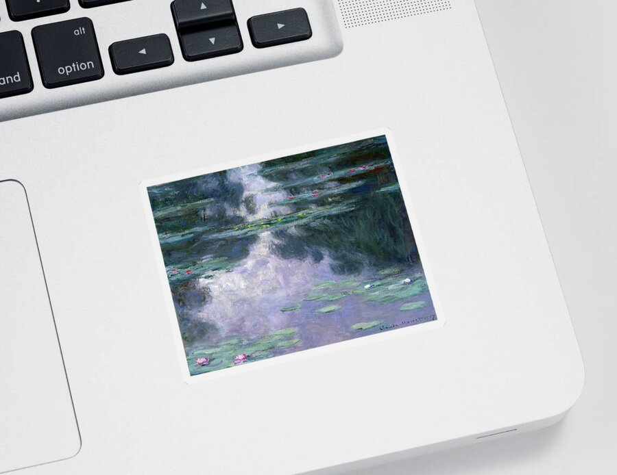 Nympheas Sticker featuring the painting Waterlilies by Claude Monet
