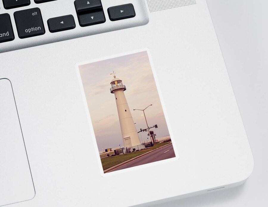 Biloxi Lighthouse Sticker featuring the photograph Biloxi Lighthouse by Scott Pellegrin