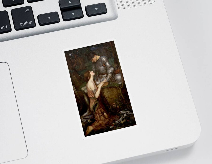 John William Waterhouse Sticker featuring the painting Lamia #6 by John William Waterhouse