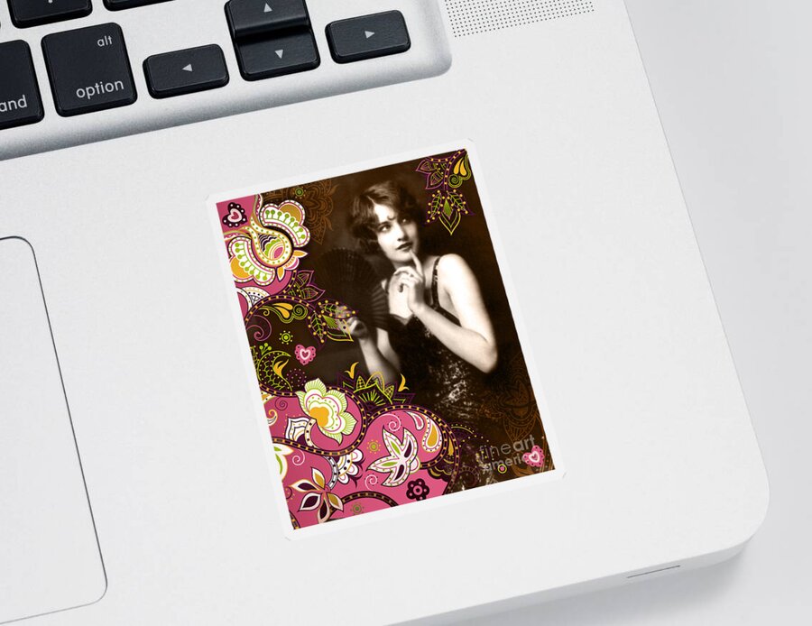 Nostalgic Seduction Sticker featuring the photograph Nostalgic Seduction Goddess #78 by Chris Andruskiewicz