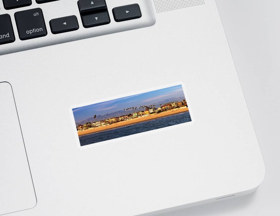 Ocean Sticker featuring the photograph A Clear Day At The Beach by James Eddy