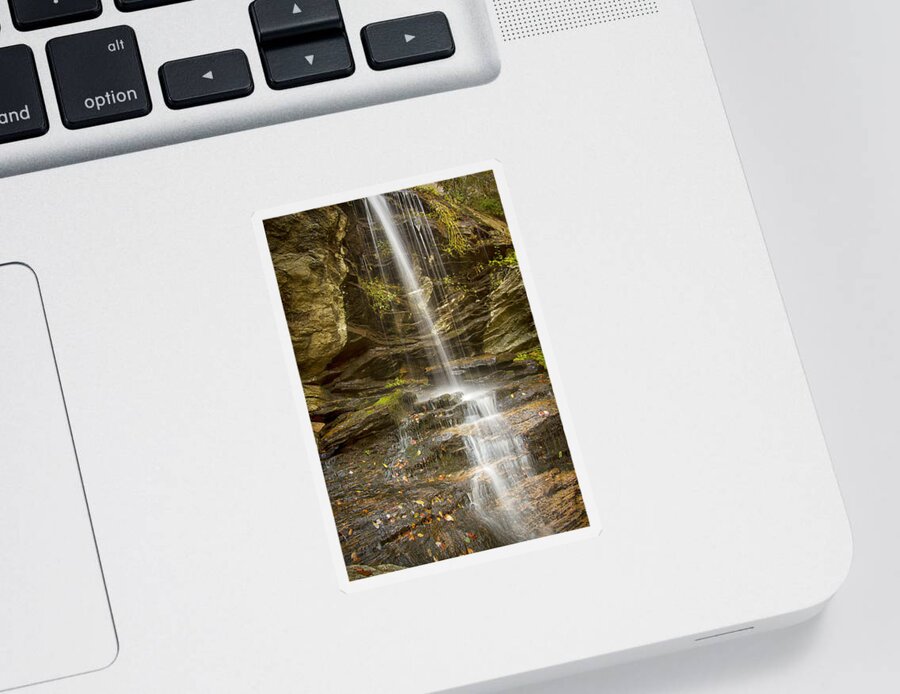 Window Falls Sticker featuring the photograph A Look at Window Falls by Bob Decker