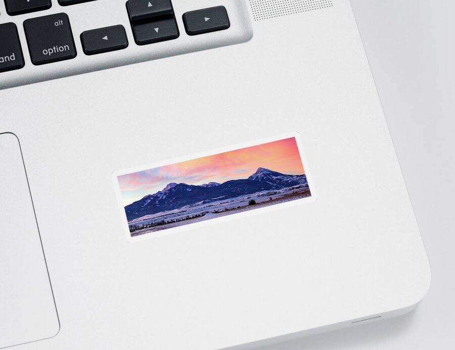 Absarokee Sticker featuring the photograph Absarokee Range by Todd Klassy