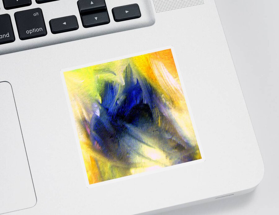 Art Sticker featuring the painting Abstract 9649 by Rafael Salazar