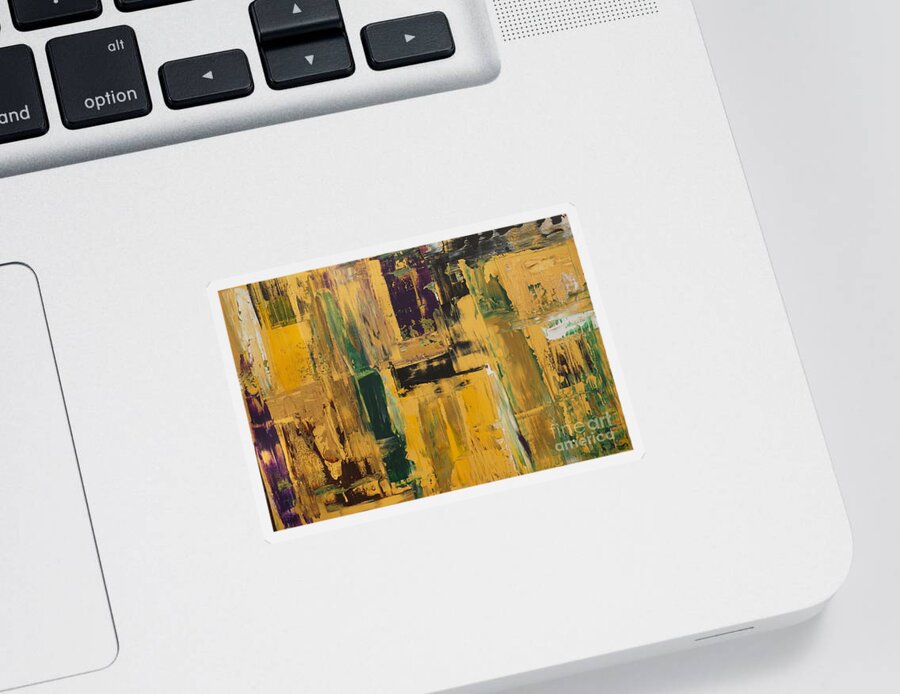 Abstract Sticker featuring the painting Abstract Mix by Jimmy Clark