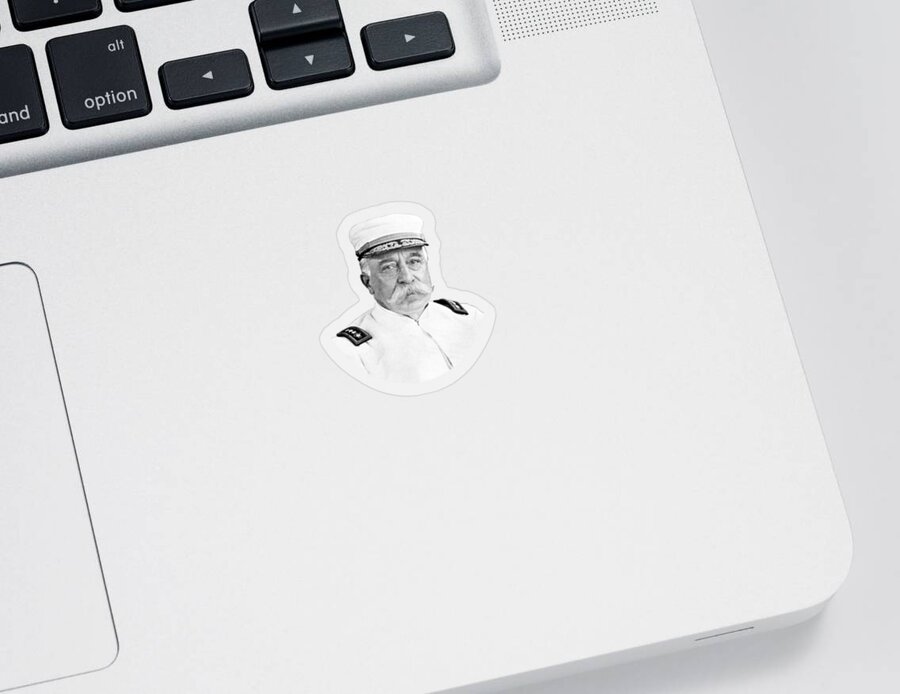 George Dewey Sticker featuring the photograph Admiral George Dewey by War Is Hell Store