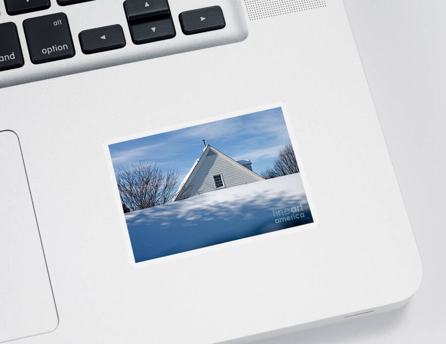 Snow Sticker featuring the photograph After the Snowfall by Thomas Marchessault