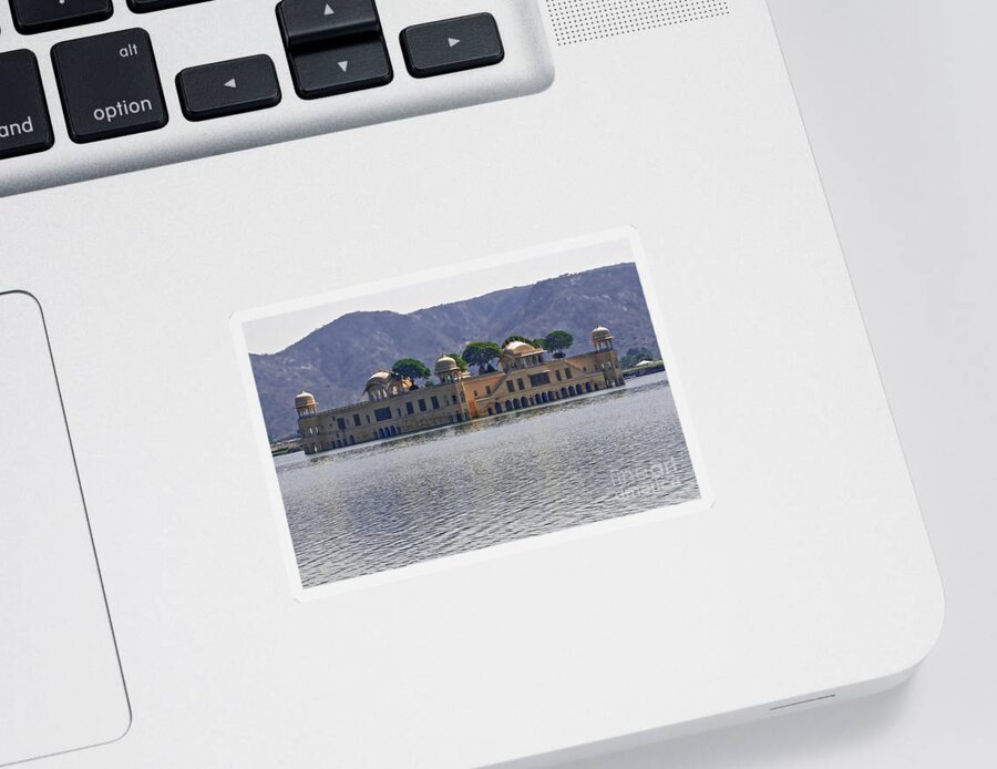 Jal Mahal Sticker featuring the photograph Afternoon. February. Jal Mahal. by Elena Perelman
