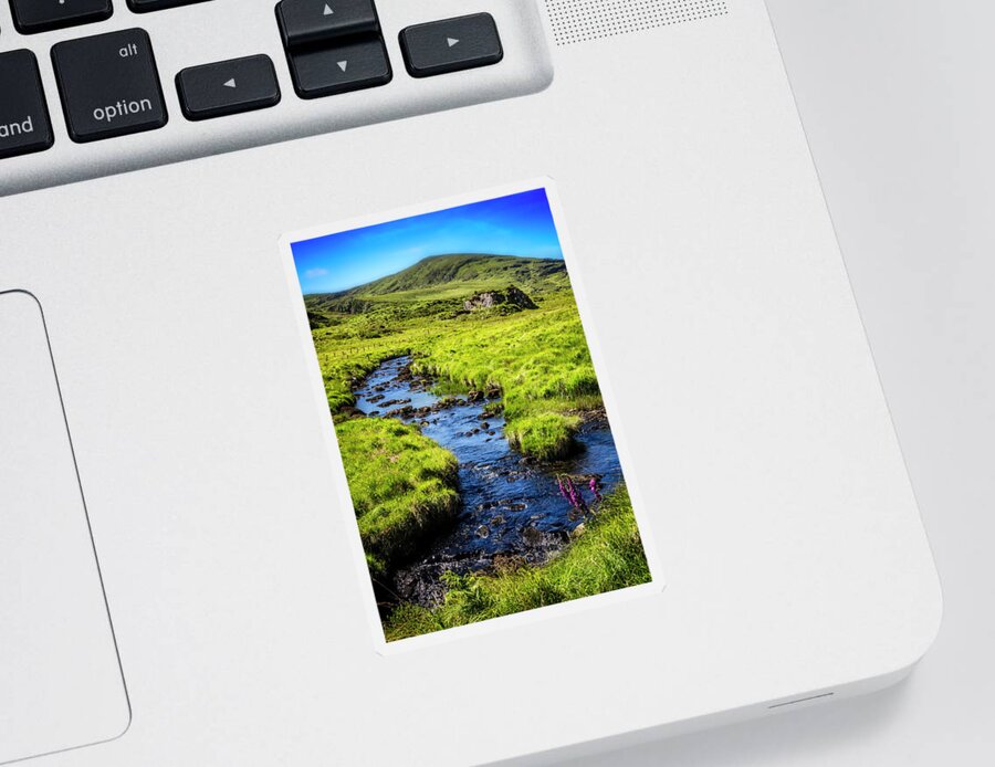 Clouds Sticker featuring the photograph Along the Ring of Kerry by Debra and Dave Vanderlaan