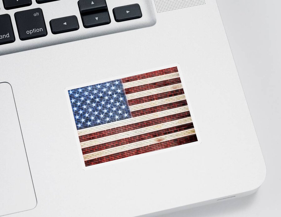 Terry Deluco Sticker featuring the photograph American Flag USA  by Terry DeLuco