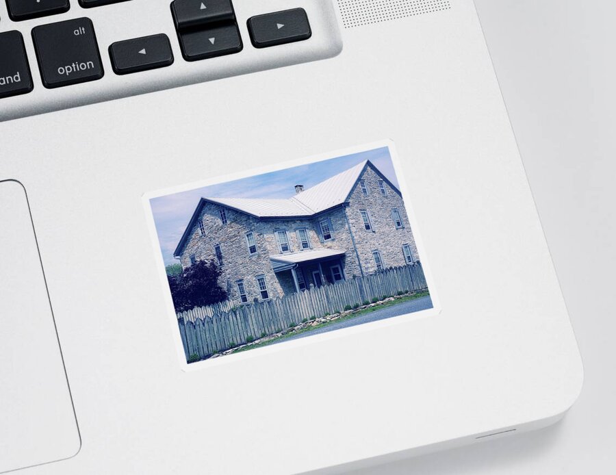 Amish Home Sticker featuring the photograph Amish Home by Angie Tirado