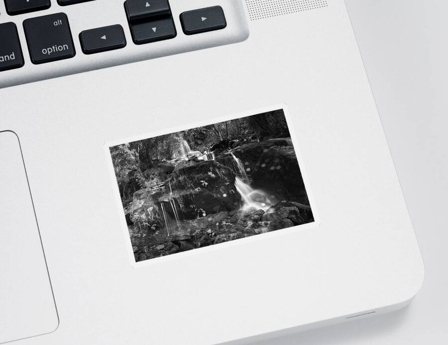 Water Sticker featuring the photograph Angel Dust Falls by John Poon