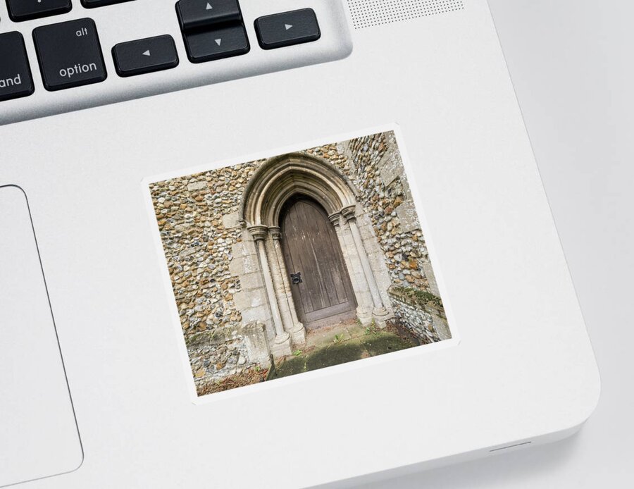 Jean Noren Sticker featuring the photograph Arched Doorway by Jean Noren