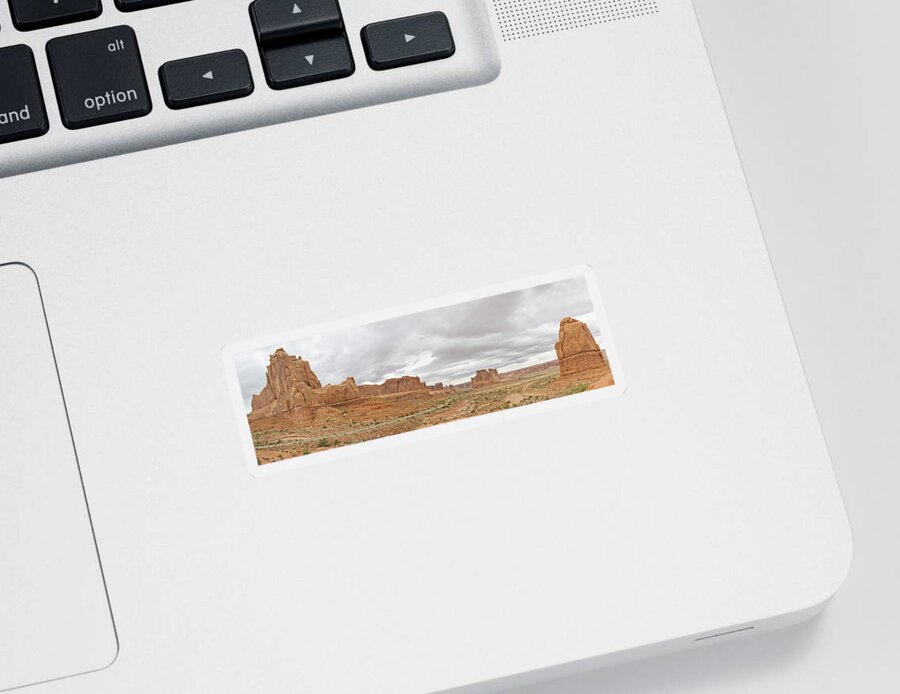 Arches Nat'l Park Sticker featuring the photograph Arches Entry by Peter J Sucy