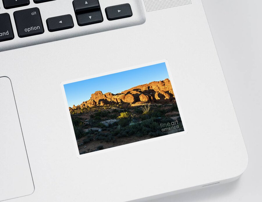 Arches National Park Sticker featuring the photograph Arches National Park Sunset by Ben Graham