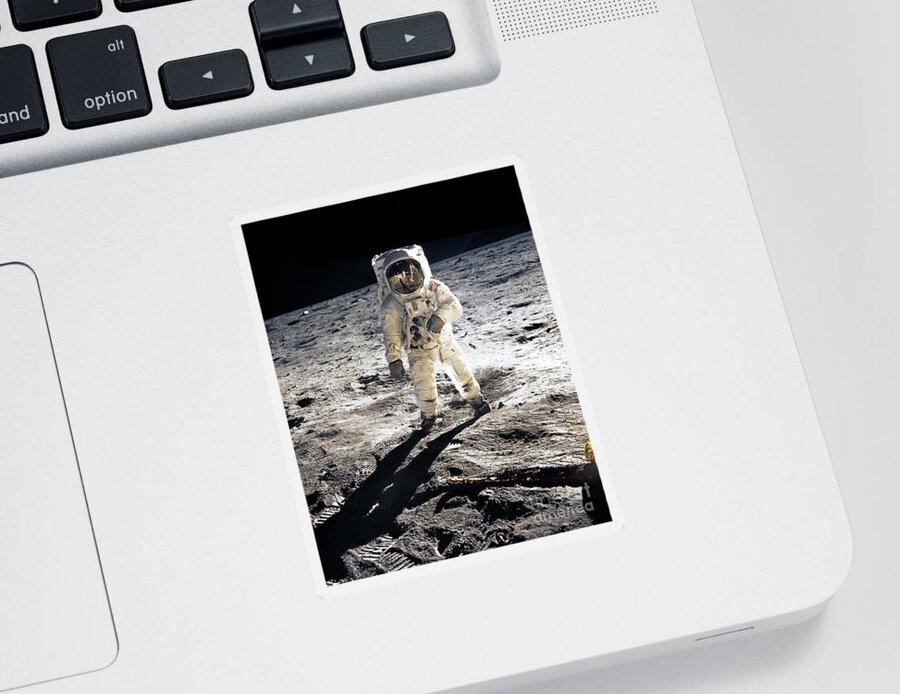 Apollo Sticker featuring the photograph Astronaut by Photo Researchers