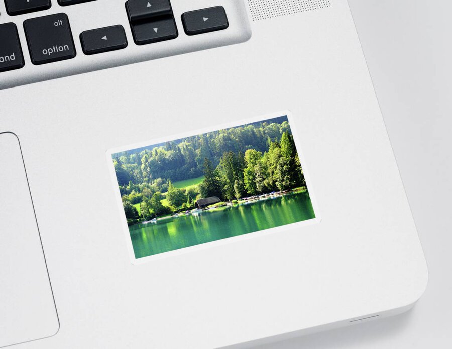 Austrian Lake Sticker featuring the photograph Austrian Lake by Kathy Kelly