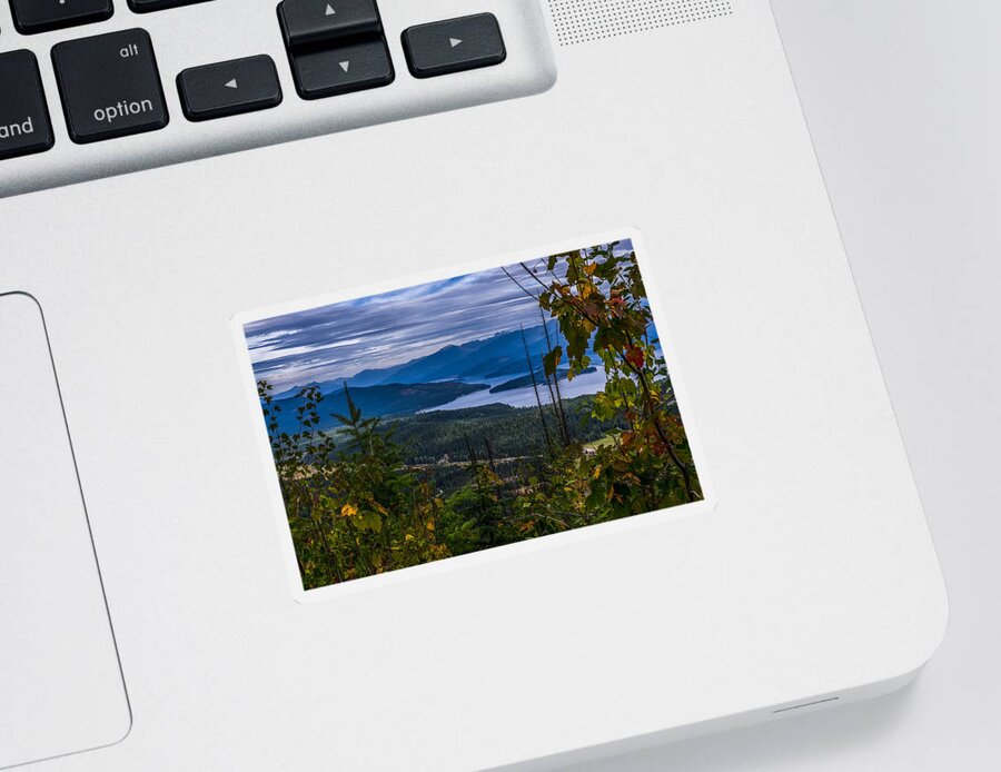 Priest Lake Sticker featuring the photograph Autumn At Priest Lake by Yeates Photography