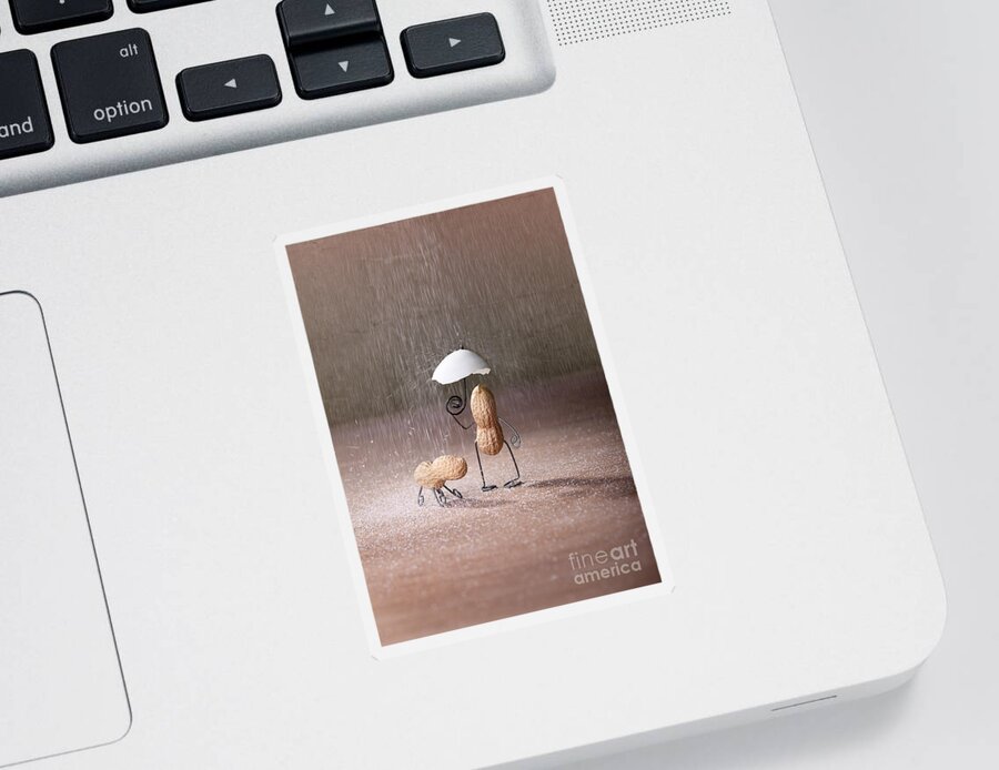 Peanut Sticker featuring the photograph Bad Weather 02 by Nailia Schwarz