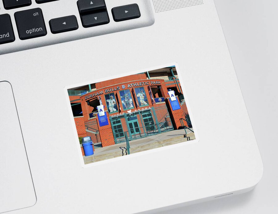 Durham Bulls Sticker featuring the photograph Baseball Stadium by Cynthia Guinn